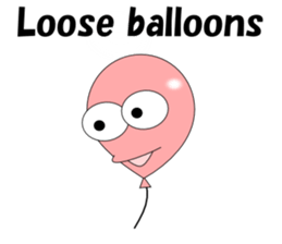 Loose balloons English sticker #4767835