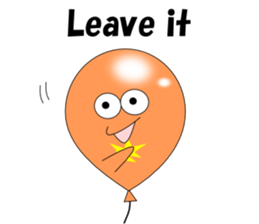 Loose balloons English sticker #4767850