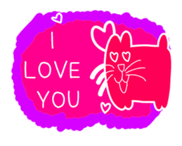 Numnim The Pink-fat cat sticker #4768264