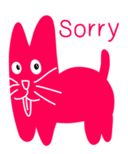 Numnim The Pink-fat cat sticker #4768265