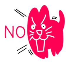 Numnim The Pink-fat cat sticker #4768267