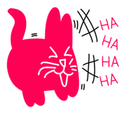 Numnim The Pink-fat cat sticker #4768274