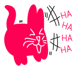 Numnim The Pink-fat cat sticker #4768274