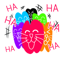 Numnim The Pink-fat cat sticker #4768275