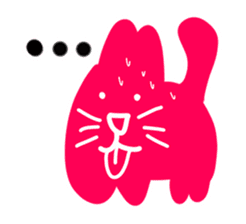 Numnim The Pink-fat cat sticker #4768279