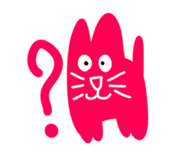 Numnim The Pink-fat cat sticker #4768281