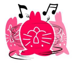 Numnim The Pink-fat cat sticker #4768288