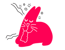 Numnim The Pink-fat cat sticker #4768292