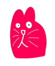 Numnim The Pink-fat cat sticker #4768295