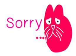 Numnim The Pink-fat cat sticker #4768296