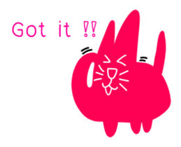 Numnim The Pink-fat cat sticker #4768298
