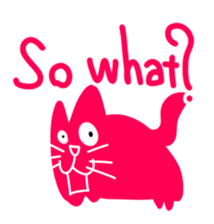 Numnim The Pink-fat cat sticker #4768302