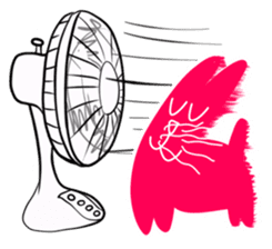 Numnim The Pink-fat cat sticker #4768303