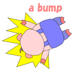 Conversation with funny pig English sticker #4768368