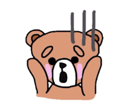 Bear of pink cheeks sticker #4768682