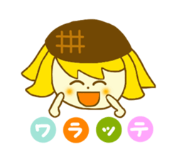 Sunflower girl and Sunflower cat sticker #4768831