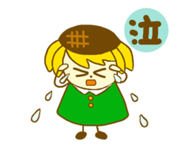 Sunflower girl and Sunflower cat sticker #4768847