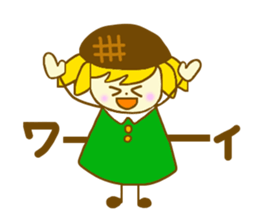 Sunflower girl and Sunflower cat sticker #4768858