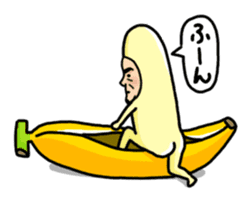 Banana Old Man who are nowadays sticker #4770220