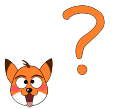 Conversation with fox English sticker #4770349