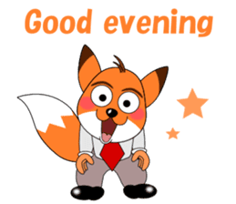 Conversation with fox English sticker #4770351