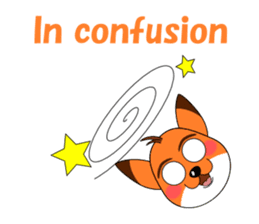 Conversation with fox English sticker #4770373