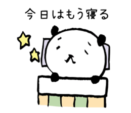 Studying Pandas sticker #4770679