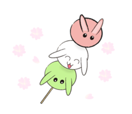 animals of rice cake sticker #4770704