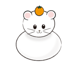 animals of rice cake sticker #4770730