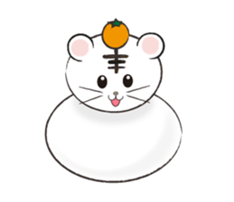 animals of rice cake sticker #4770732