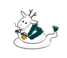 animals of rice cake sticker #4770734