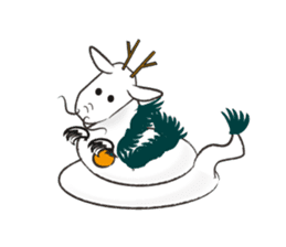animals of rice cake sticker #4770734