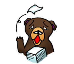 Strange days of sun bear sticker #4770808