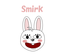Conversation with funny rabbit English sticker #4770889