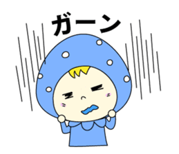 red strawberry girl sticker #4771037