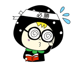 red strawberry girl sticker #4771048