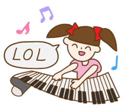 I love Piano sticker #4771213