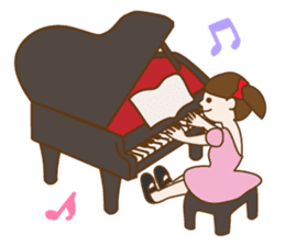 I love Piano sticker #4771223