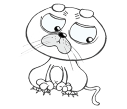 We're middle-aged cats. sticker #4771304