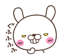 rabbit heart 6 sticker #4772102