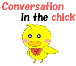 Conversation in the chick English sticker #4772264