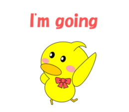 Conversation in the chick English sticker #4772270