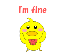 Conversation in the chick English sticker #4772273