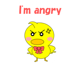 Conversation in the chick English sticker #4772281