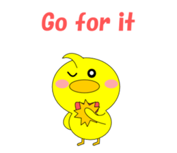 Conversation in the chick English sticker #4772282