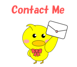 Conversation in the chick English sticker #4772289