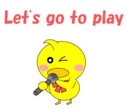 Conversation in the chick English sticker #4772290