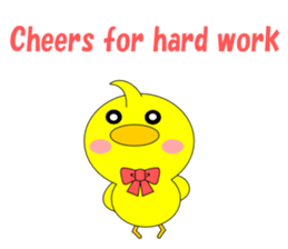 Conversation in the chick English sticker #4772293