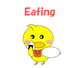 Conversation in the chick English sticker #4772300