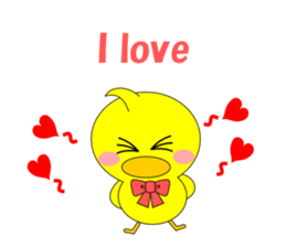 Conversation in the chick English sticker #4772301